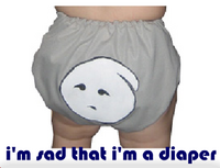 i'm sad that i'm a diaper