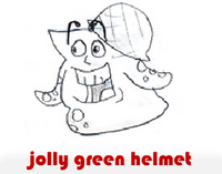 jolly green helmet