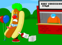 "It's a great day at Bubs' Concession Stand!"