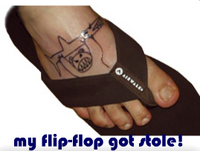 my flip-flop got stole!